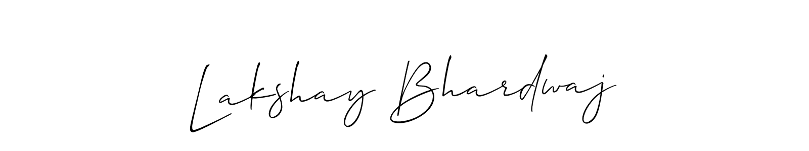 Use a signature maker to create a handwritten signature online. With this signature software, you can design (Allison_Script) your own signature for name Lakshay Bhardwaj. Lakshay Bhardwaj signature style 2 images and pictures png