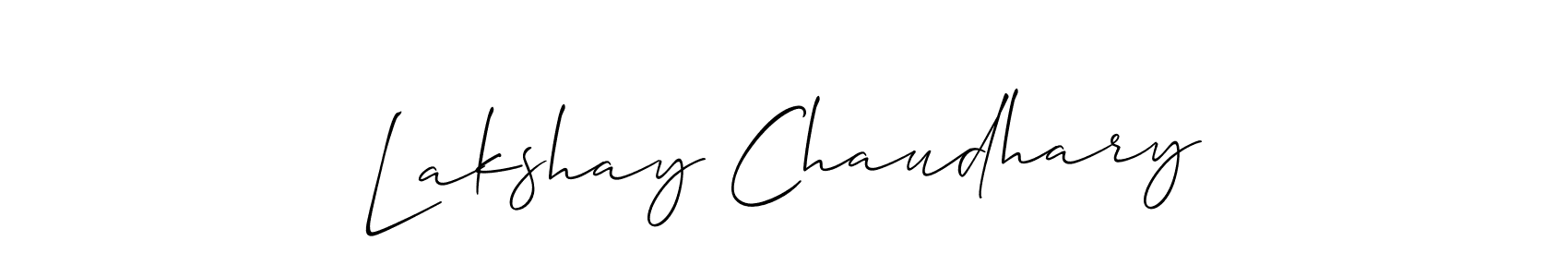 It looks lik you need a new signature style for name Lakshay Chaudhary. Design unique handwritten (Allison_Script) signature with our free signature maker in just a few clicks. Lakshay Chaudhary signature style 2 images and pictures png