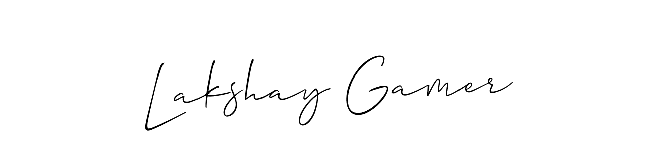 The best way (Allison_Script) to make a short signature is to pick only two or three words in your name. The name Lakshay Gamer include a total of six letters. For converting this name. Lakshay Gamer signature style 2 images and pictures png