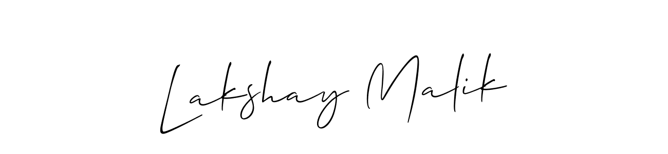 Make a short Lakshay Malik signature style. Manage your documents anywhere anytime using Allison_Script. Create and add eSignatures, submit forms, share and send files easily. Lakshay Malik signature style 2 images and pictures png