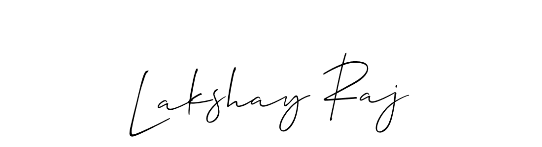 Allison_Script is a professional signature style that is perfect for those who want to add a touch of class to their signature. It is also a great choice for those who want to make their signature more unique. Get Lakshay Raj name to fancy signature for free. Lakshay Raj signature style 2 images and pictures png