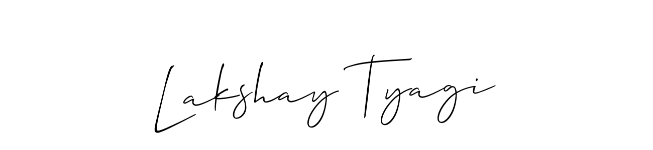 Make a beautiful signature design for name Lakshay Tyagi. Use this online signature maker to create a handwritten signature for free. Lakshay Tyagi signature style 2 images and pictures png