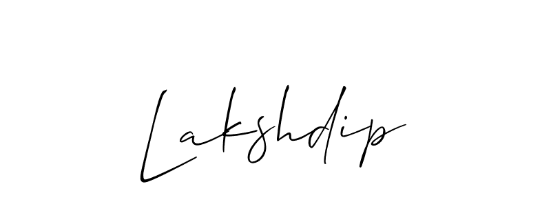 How to make Lakshdip signature? Allison_Script is a professional autograph style. Create handwritten signature for Lakshdip name. Lakshdip signature style 2 images and pictures png