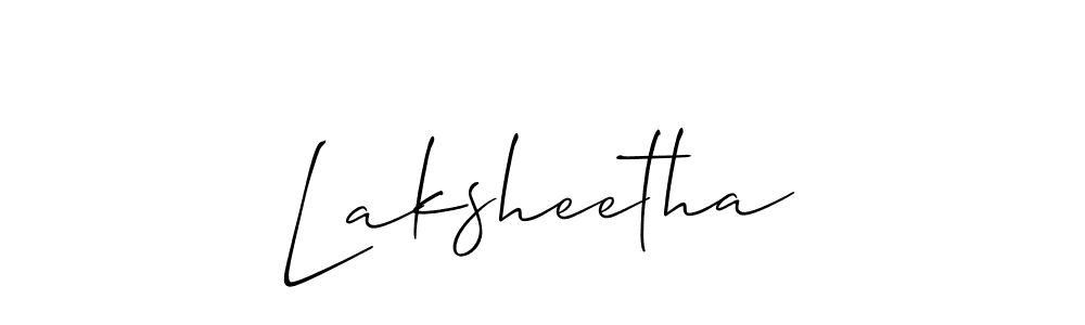 Best and Professional Signature Style for Laksheetha. Allison_Script Best Signature Style Collection. Laksheetha signature style 2 images and pictures png