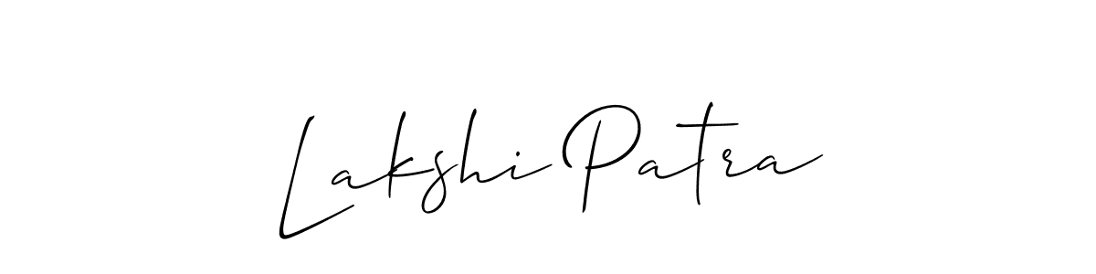 Lakshi Patra stylish signature style. Best Handwritten Sign (Allison_Script) for my name. Handwritten Signature Collection Ideas for my name Lakshi Patra. Lakshi Patra signature style 2 images and pictures png