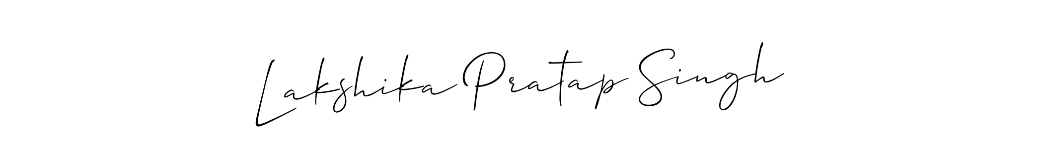 Make a beautiful signature design for name Lakshika Pratap Singh. With this signature (Allison_Script) style, you can create a handwritten signature for free. Lakshika Pratap Singh signature style 2 images and pictures png