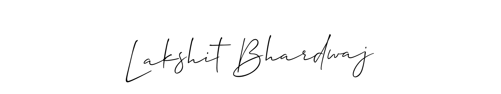 Use a signature maker to create a handwritten signature online. With this signature software, you can design (Allison_Script) your own signature for name Lakshit Bhardwaj. Lakshit Bhardwaj signature style 2 images and pictures png