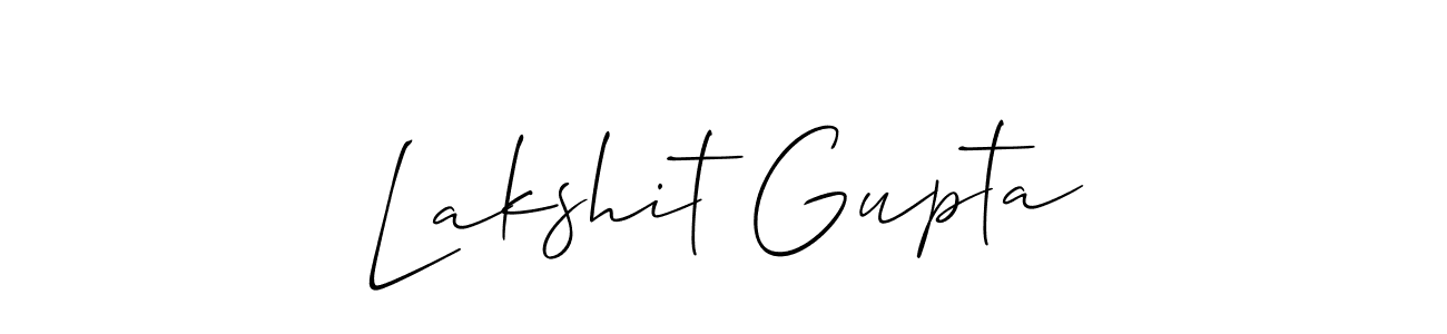 You should practise on your own different ways (Allison_Script) to write your name (Lakshit Gupta) in signature. don't let someone else do it for you. Lakshit Gupta signature style 2 images and pictures png