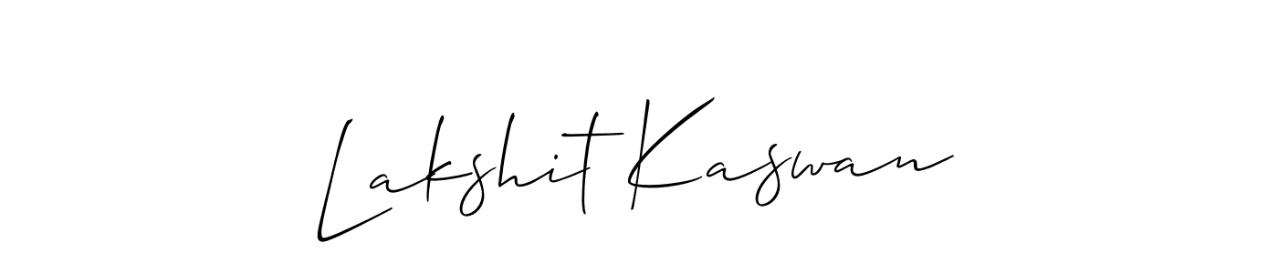 Also You can easily find your signature by using the search form. We will create Lakshit Kaswan name handwritten signature images for you free of cost using Allison_Script sign style. Lakshit Kaswan signature style 2 images and pictures png