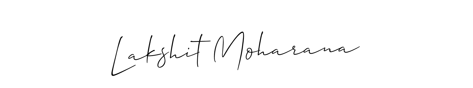 You should practise on your own different ways (Allison_Script) to write your name (Lakshit Moharana) in signature. don't let someone else do it for you. Lakshit Moharana signature style 2 images and pictures png
