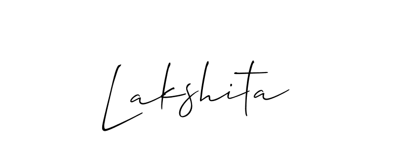 Similarly Allison_Script is the best handwritten signature design. Signature creator online .You can use it as an online autograph creator for name Lakshita. Lakshita signature style 2 images and pictures png