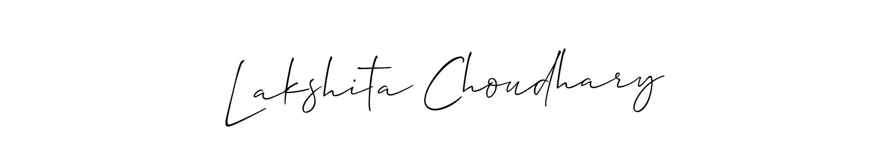 It looks lik you need a new signature style for name Lakshita Choudhary. Design unique handwritten (Allison_Script) signature with our free signature maker in just a few clicks. Lakshita Choudhary signature style 2 images and pictures png