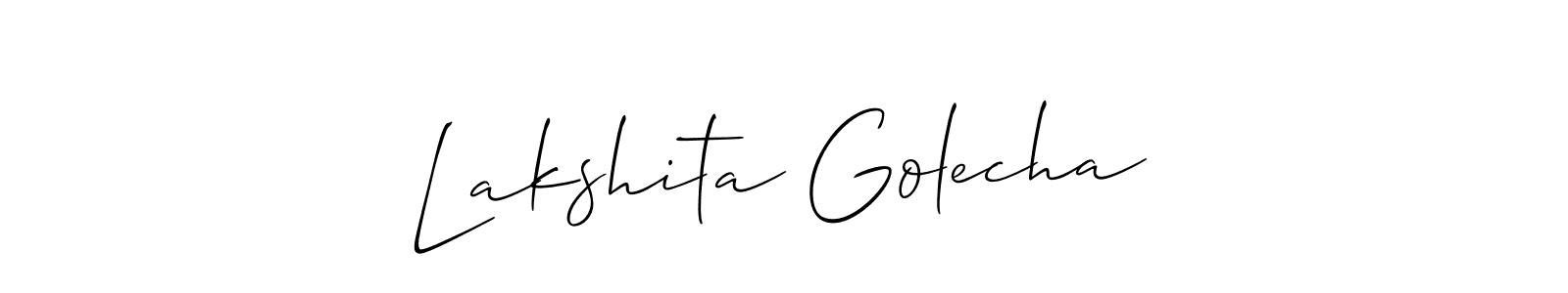 Here are the top 10 professional signature styles for the name Lakshita Golecha. These are the best autograph styles you can use for your name. Lakshita Golecha signature style 2 images and pictures png