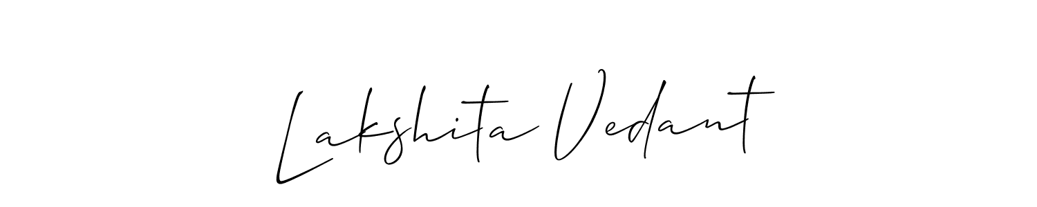 Make a beautiful signature design for name Lakshita Vedant. Use this online signature maker to create a handwritten signature for free. Lakshita Vedant signature style 2 images and pictures png