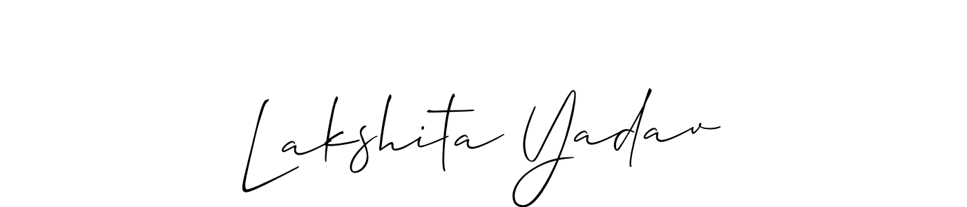 Once you've used our free online signature maker to create your best signature Allison_Script style, it's time to enjoy all of the benefits that Lakshita Yadav name signing documents. Lakshita Yadav signature style 2 images and pictures png