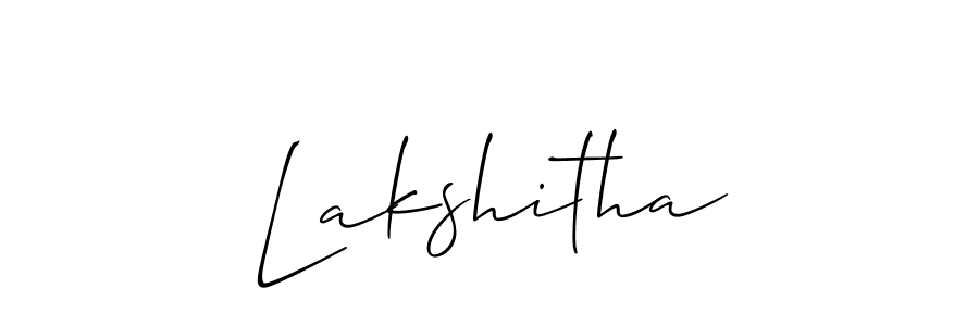 Make a beautiful signature design for name Lakshitha. With this signature (Allison_Script) style, you can create a handwritten signature for free. Lakshitha signature style 2 images and pictures png