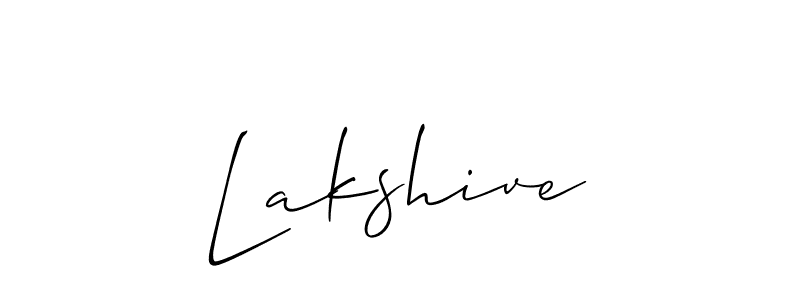 Design your own signature with our free online signature maker. With this signature software, you can create a handwritten (Allison_Script) signature for name Lakshive. Lakshive signature style 2 images and pictures png