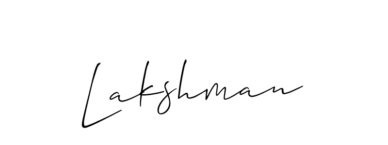 Also we have Lakshman name is the best signature style. Create professional handwritten signature collection using Allison_Script autograph style. Lakshman signature style 2 images and pictures png