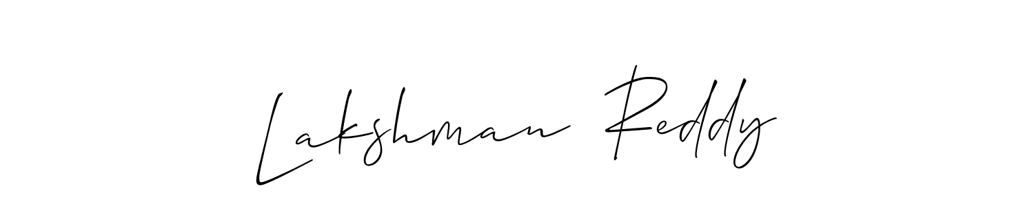 Use a signature maker to create a handwritten signature online. With this signature software, you can design (Allison_Script) your own signature for name Lakshman  Reddy. Lakshman  Reddy signature style 2 images and pictures png