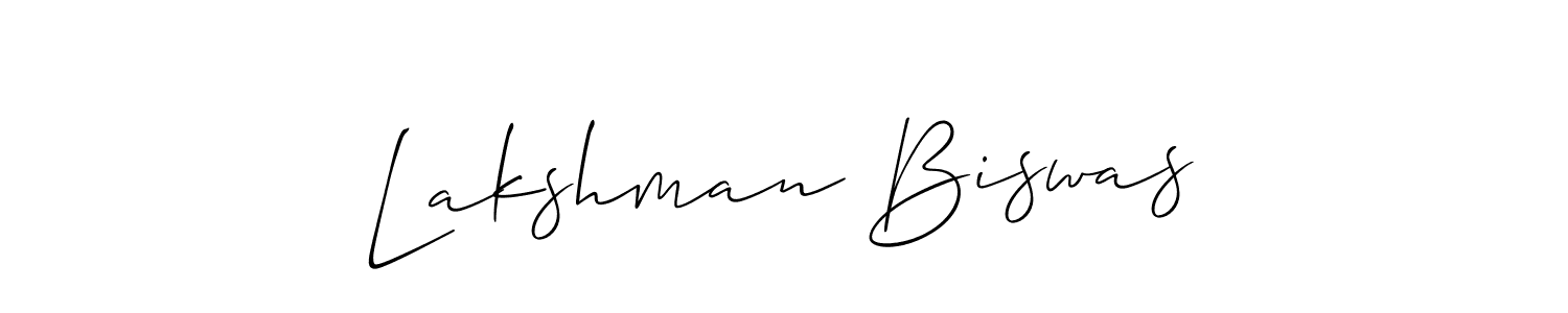 The best way (Allison_Script) to make a short signature is to pick only two or three words in your name. The name Lakshman Biswas include a total of six letters. For converting this name. Lakshman Biswas signature style 2 images and pictures png