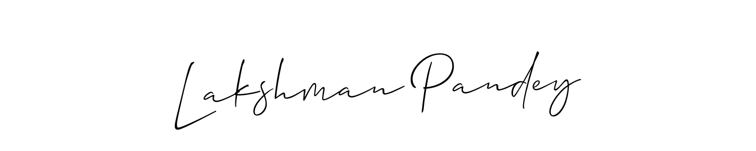 Design your own signature with our free online signature maker. With this signature software, you can create a handwritten (Allison_Script) signature for name Lakshman Pandey. Lakshman Pandey signature style 2 images and pictures png