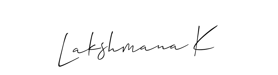 This is the best signature style for the Lakshmana K name. Also you like these signature font (Allison_Script). Mix name signature. Lakshmana K signature style 2 images and pictures png