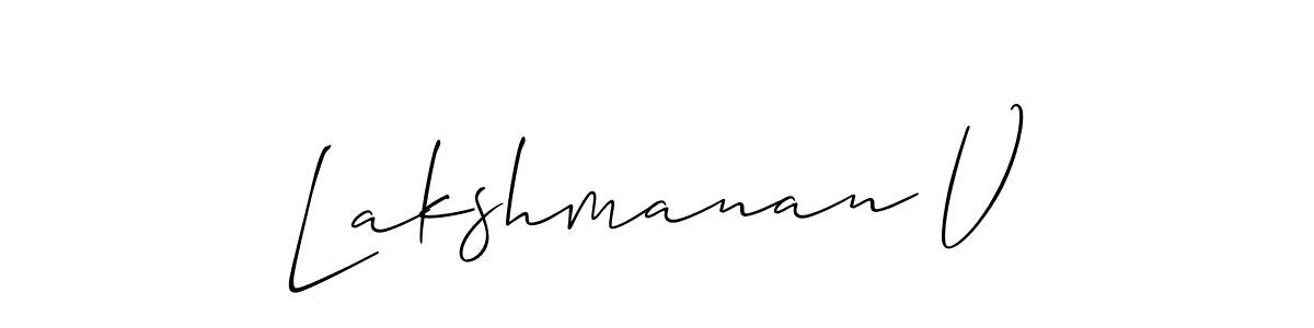 Make a beautiful signature design for name Lakshmanan V. Use this online signature maker to create a handwritten signature for free. Lakshmanan V signature style 2 images and pictures png