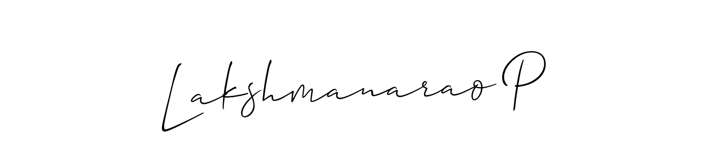 if you are searching for the best signature style for your name Lakshmanarao P. so please give up your signature search. here we have designed multiple signature styles  using Allison_Script. Lakshmanarao P signature style 2 images and pictures png