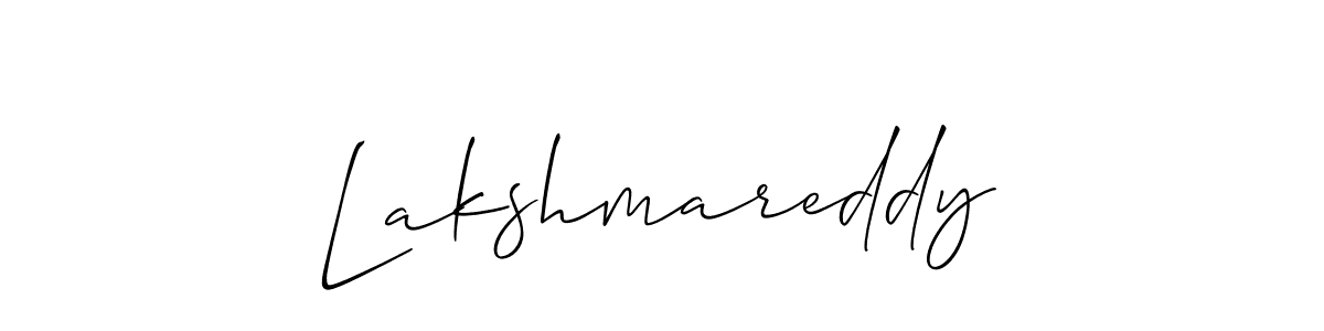 How to Draw Lakshmareddy signature style? Allison_Script is a latest design signature styles for name Lakshmareddy. Lakshmareddy signature style 2 images and pictures png