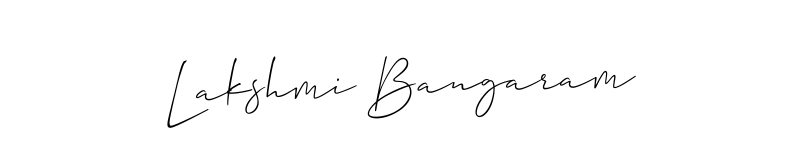 Check out images of Autograph of Lakshmi Bangaram name. Actor Lakshmi Bangaram Signature Style. Allison_Script is a professional sign style online. Lakshmi Bangaram signature style 2 images and pictures png