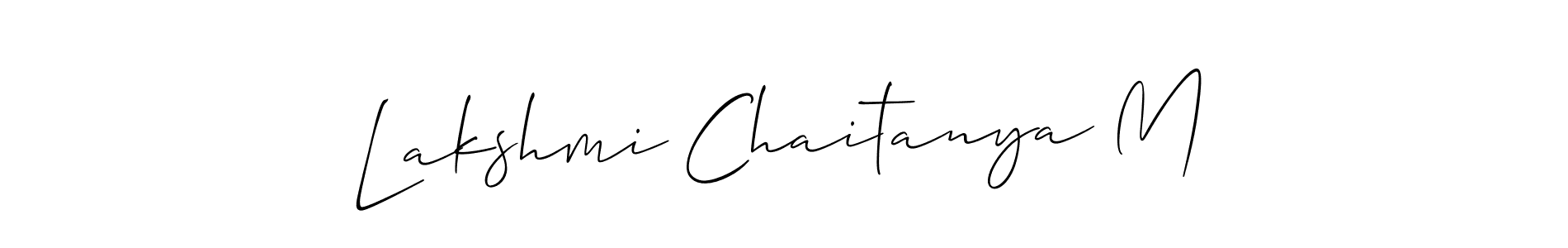 Once you've used our free online signature maker to create your best signature Allison_Script style, it's time to enjoy all of the benefits that Lakshmi Chaitanya M name signing documents. Lakshmi Chaitanya M signature style 2 images and pictures png