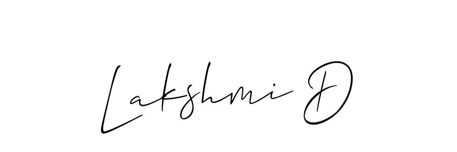 Make a beautiful signature design for name Lakshmi D. Use this online signature maker to create a handwritten signature for free. Lakshmi D signature style 2 images and pictures png