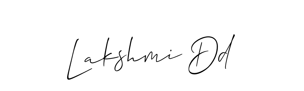 How to make Lakshmi Dd name signature. Use Allison_Script style for creating short signs online. This is the latest handwritten sign. Lakshmi Dd signature style 2 images and pictures png