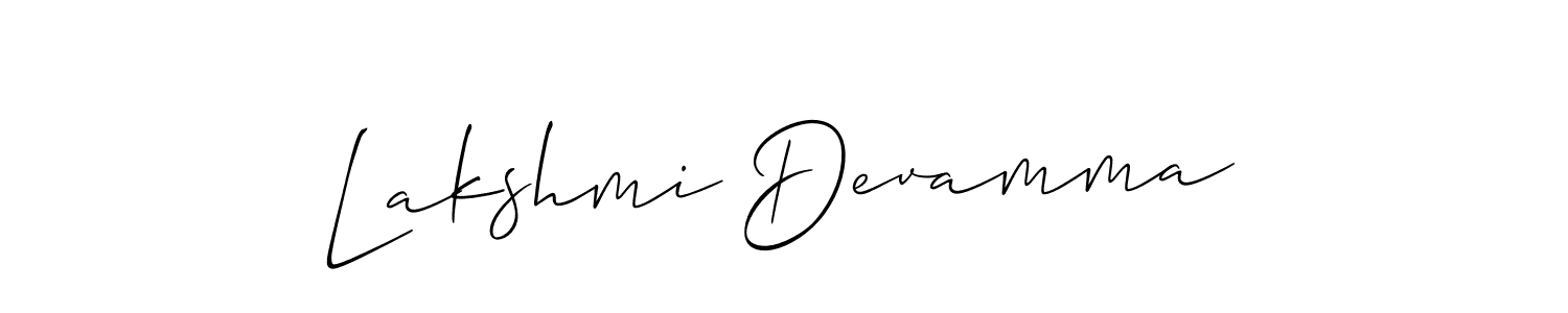 Design your own signature with our free online signature maker. With this signature software, you can create a handwritten (Allison_Script) signature for name Lakshmi Devamma. Lakshmi Devamma signature style 2 images and pictures png