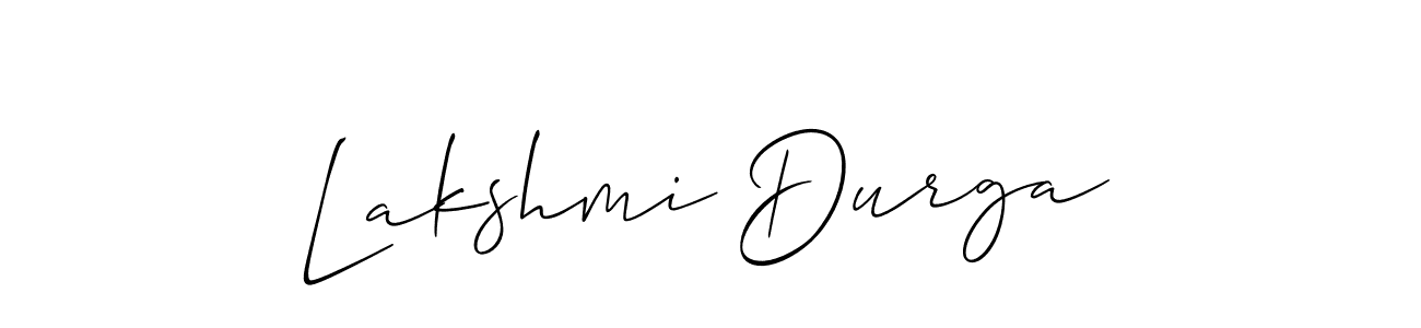 How to make Lakshmi Durga name signature. Use Allison_Script style for creating short signs online. This is the latest handwritten sign. Lakshmi Durga signature style 2 images and pictures png