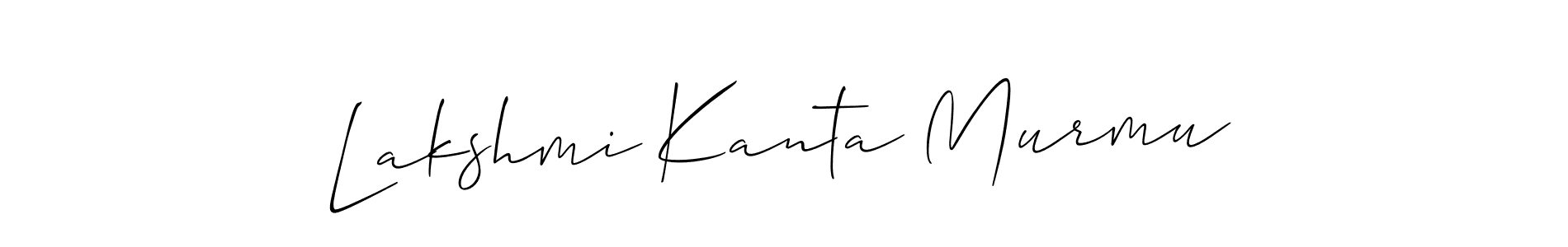 Create a beautiful signature design for name Lakshmi Kanta Murmu. With this signature (Allison_Script) fonts, you can make a handwritten signature for free. Lakshmi Kanta Murmu signature style 2 images and pictures png