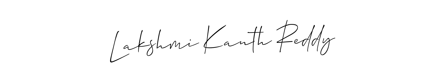 You should practise on your own different ways (Allison_Script) to write your name (Lakshmi Kanth Reddy) in signature. don't let someone else do it for you. Lakshmi Kanth Reddy signature style 2 images and pictures png