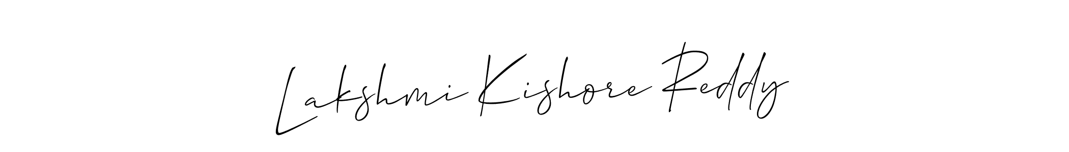 Design your own signature with our free online signature maker. With this signature software, you can create a handwritten (Allison_Script) signature for name Lakshmi Kishore Reddy. Lakshmi Kishore Reddy signature style 2 images and pictures png