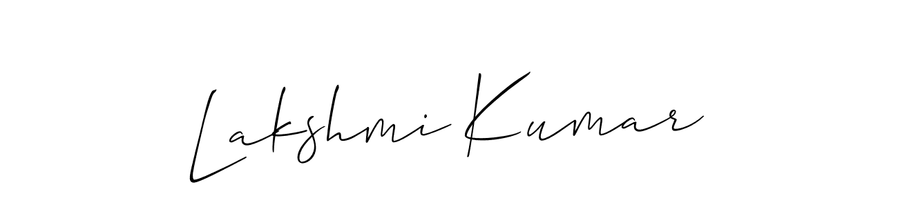 How to make Lakshmi Kumar signature? Allison_Script is a professional autograph style. Create handwritten signature for Lakshmi Kumar name. Lakshmi Kumar signature style 2 images and pictures png