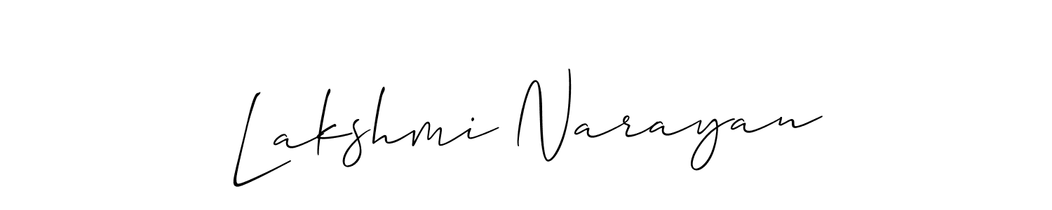 The best way (Allison_Script) to make a short signature is to pick only two or three words in your name. The name Lakshmi Narayan include a total of six letters. For converting this name. Lakshmi Narayan signature style 2 images and pictures png