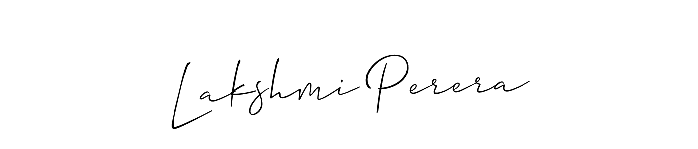 if you are searching for the best signature style for your name Lakshmi Perera. so please give up your signature search. here we have designed multiple signature styles  using Allison_Script. Lakshmi Perera signature style 2 images and pictures png