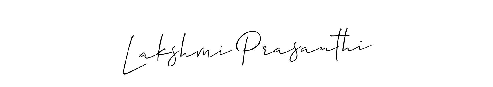 Make a beautiful signature design for name Lakshmi Prasanthi. Use this online signature maker to create a handwritten signature for free. Lakshmi Prasanthi signature style 2 images and pictures png