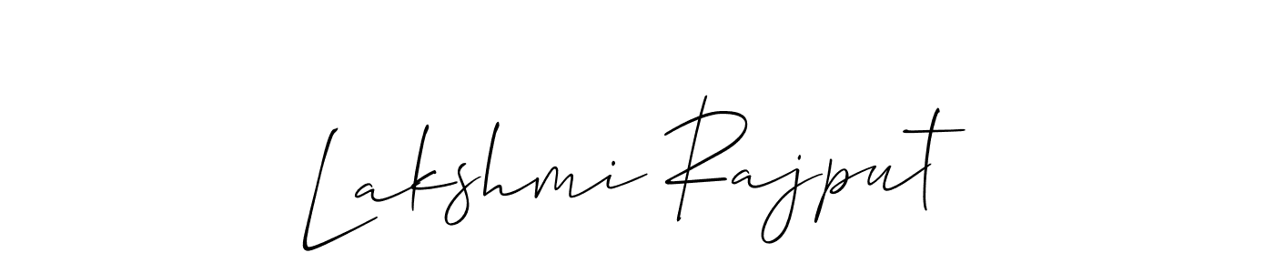 Design your own signature with our free online signature maker. With this signature software, you can create a handwritten (Allison_Script) signature for name Lakshmi Rajput. Lakshmi Rajput signature style 2 images and pictures png