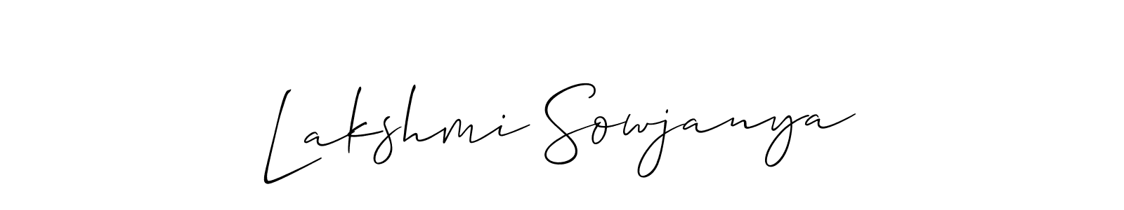 Best and Professional Signature Style for Lakshmi Sowjanya. Allison_Script Best Signature Style Collection. Lakshmi Sowjanya signature style 2 images and pictures png