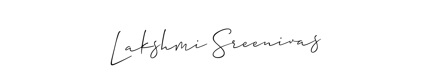 You can use this online signature creator to create a handwritten signature for the name Lakshmi Sreenivas. This is the best online autograph maker. Lakshmi Sreenivas signature style 2 images and pictures png