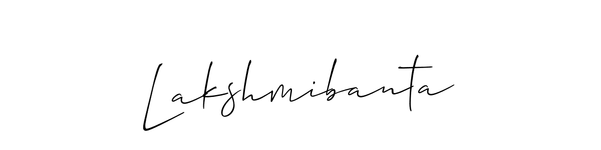 Also You can easily find your signature by using the search form. We will create Lakshmibanta name handwritten signature images for you free of cost using Allison_Script sign style. Lakshmibanta signature style 2 images and pictures png