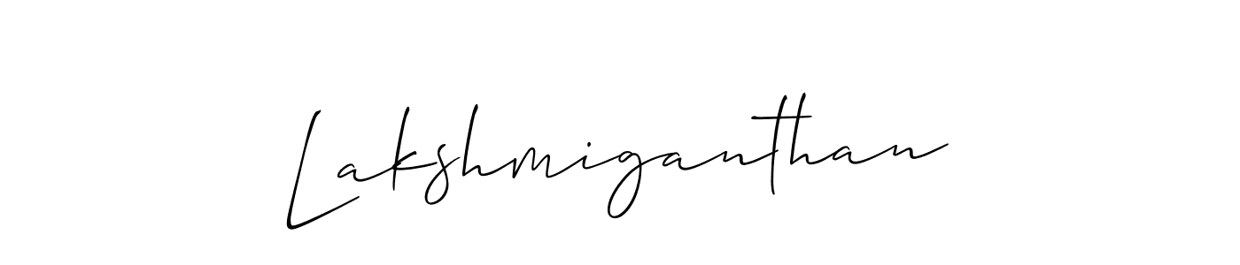 Also we have Lakshmiganthan name is the best signature style. Create professional handwritten signature collection using Allison_Script autograph style. Lakshmiganthan signature style 2 images and pictures png