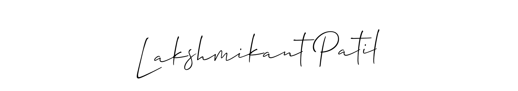 Also You can easily find your signature by using the search form. We will create Lakshmikant Patil name handwritten signature images for you free of cost using Allison_Script sign style. Lakshmikant Patil signature style 2 images and pictures png