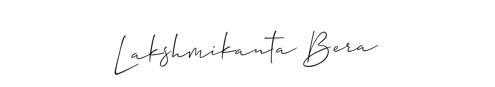 Lakshmikanta Bera stylish signature style. Best Handwritten Sign (Allison_Script) for my name. Handwritten Signature Collection Ideas for my name Lakshmikanta Bera. Lakshmikanta Bera signature style 2 images and pictures png