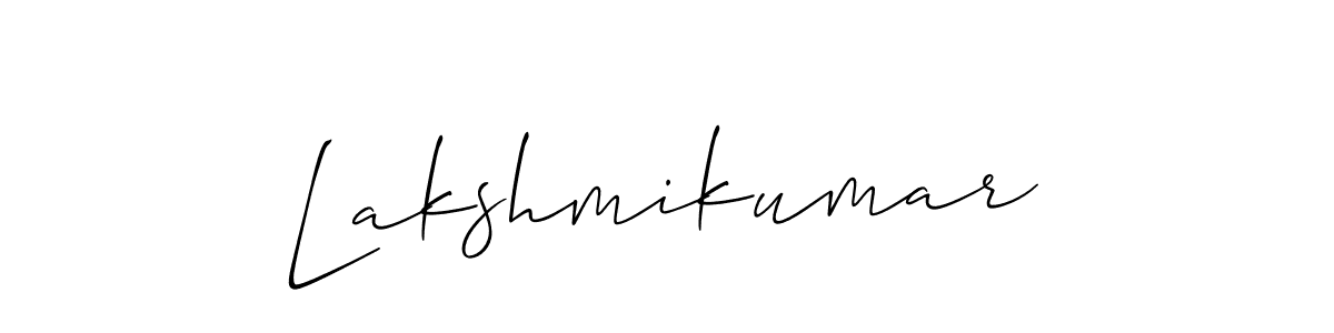 How to Draw Lakshmikumar signature style? Allison_Script is a latest design signature styles for name Lakshmikumar. Lakshmikumar signature style 2 images and pictures png